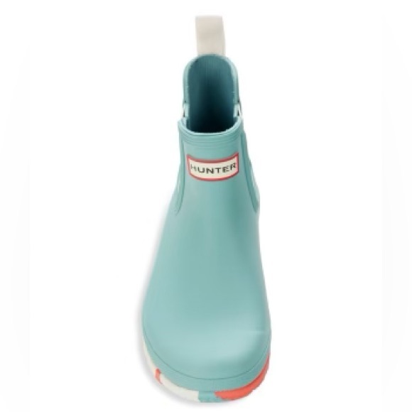 Hunter Chelsea Short Rubber Boots - color Seafoam sz 10 US - Picture 10 of 15